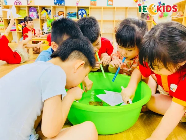 Màn hình tương tác Horion lắp đặt cho Trường Mầm Non IEC-Kids