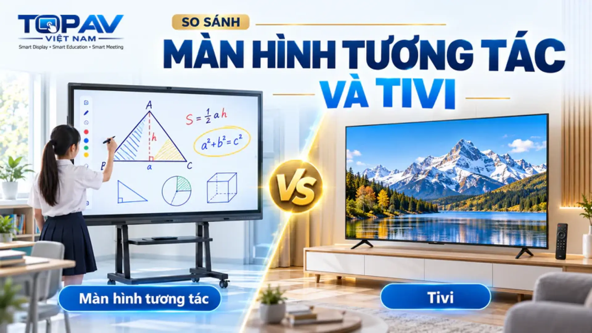 Phân Biệt Sự Khác Nhau Giữa Màn Hình Tương Tác Thông Minh Và Tivi Thông Thường