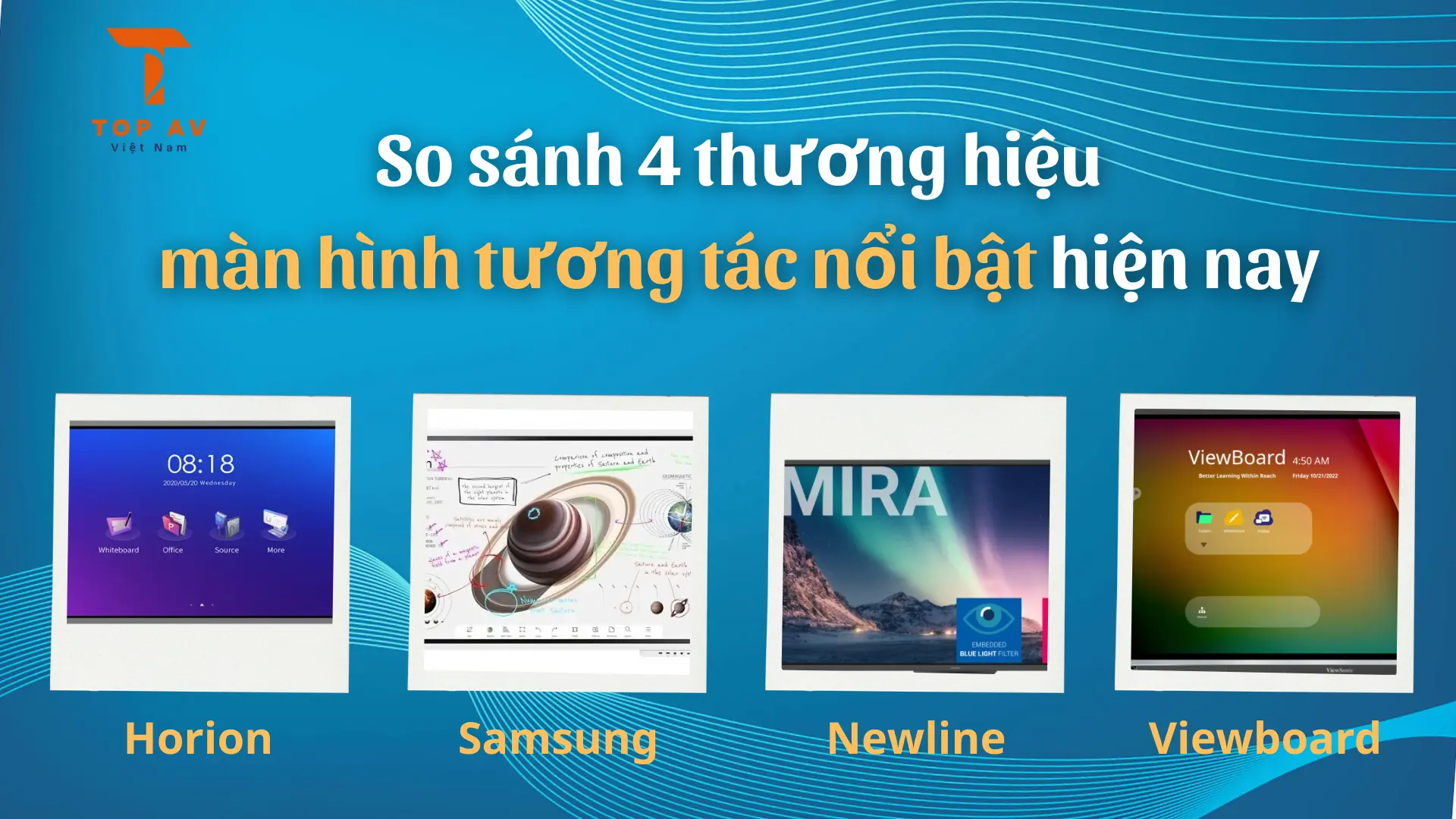 So sánh các loại màn hình tương tác nổi bật nhất hiện nay: Horion, Samsung, Newline, ViewSonic